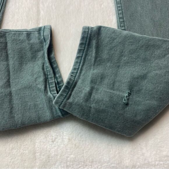Rag and Bone Fit 2 Slim Mid Rise Button Fly Green Jeans Size 33 - Picture 10 of 13